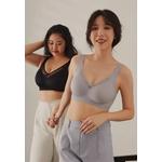 Premium Bella Plus Size Seamless Wireless Paded Push Up Bra синего цвета 5