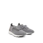 suede-trim knitted sneakers 2