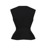 peplum sleeveless vest 2