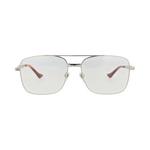 Солнцезащитные очки Gucci Aviator-Frame Metal Sunglasses 'Silver/Transparent' 1