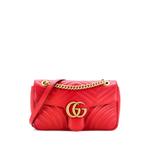 Маленькая стеганая сумка через плечо GG Marmont Flap Bag 1
