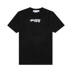 Футболки Off-White Carlos Type Over Short-Sleeve Tee 'Black/White' 1