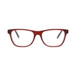 Очки Alexander McQueen Square-Frame Acetate Optical Frames 'Красный прозрачный' 1