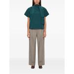 high-neck panelled blouse 2