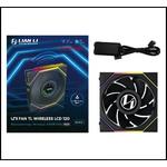 LIAN LI UNI FAN TL120 LCD Reverse Blade Wireless 120mm обратный одиночный вентилятор - Black черный 3
