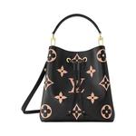 Верхние ручки Louis Vuitton Neonoe MM 'Черный/Бежевый монограмма тисненая кожа Empreinte' 2
