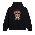 Худи Balenciaga Wide Fit Hoodie 'Black/Red' 1