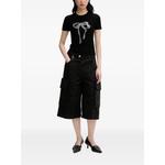 rhinestone-embellished ribbed T-shirt 2