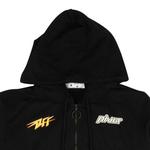 Молнии Off-White Thunder Slim Zip Hoodie 'Black/Yellow' 3