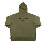 Худи Supreme x WTAPS Sic'em! Hooded Sweatshirt «Light Olive» 2