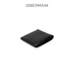 Короткий кошелек RFID из натуральной кожи черный 4