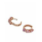 Серьги из розового золота с розовыми сапфирами 2
