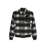 check-pattern logo-patch jacket 1