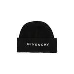 Шапки Givenchy Ribbed Embroidered Logo Beanie 'Black White' 1