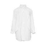 Блузы Comme des Garçons Ruched Panel Longline Blouse 'White' 1