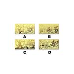 Чистое золото 999.9/24K свадебная золотая банкнота GN11 (0,1 г) 3