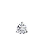 Серьги-гвоздики из белого золота с бриллиантами 1