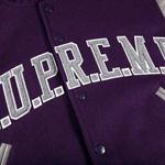 Варсити-куртки Supreme King Hooded Varsity Jacket 'Purple' 3