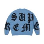 Свитера Supreme Cross Stitch Logo Sweater 'Blue' 2
