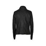 Urban seam-detail washed leather jacket 2