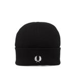 embroidered-logo beanie hat 1