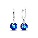 Ярко-голубые серьги-капли с кристаллами SWAROVSKI® 1