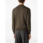 dark olive green mélange cashseta crewneck 3