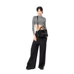 The Shiny Crinkle Small Tote Черный H065L01PF22 6