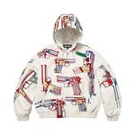 Кожаные куртки Supreme Guns Embroidered Hooded Leather Jacket 'White' 1