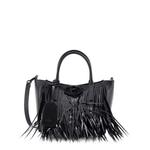 Vlogo Fringe Leather with Sequins Small tote bag 1