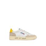 Medalist Low sneakers in white leather and slicker suede 1