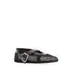 La Ballerine croc-effect mesh ballet flats 2