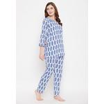 Clovia Pretty Florals Топ и пижама белые - 100% хлопок 5