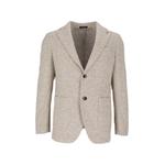 check-pattern notched-lapel blazer 1