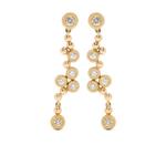 Серьги Moni из желтого золота с бриллиантами 1