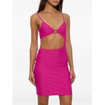 heart-motif cut-out mini dress 2