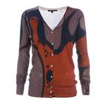 Marble print cardigan 1