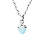 Колье Aqua Chalcedony Flamenco из белого золота 1