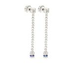 Серьги Moon из белого золота с сапфирами 1