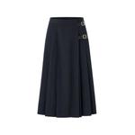 buckle-fastening pleated skirt 1