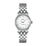 Mido Baroncelli белый циферблат, стальной браслет, автоматические часы M76004261 1