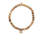 Браслет Buddha из желтого золота с бусинами 1