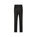 check-pattern wool tailored pants 2