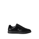 logo-print panelled sneakers 1