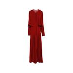 pleated long-sleeve maxi dress 2