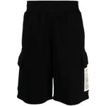 logo-patch organic cotton track shorts 1