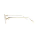 Очки Cartier Cat Eye-Frame Metal Optical Frames 'Золотой/Прозрачный' 3