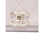 Большая сумка через плечо Quilted Lambskin Twist Chain Enamel CC Flap (2020 год) 6