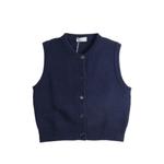 button-fastening knitted gilet 1