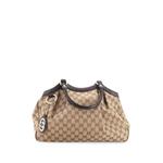 Sukey GG Canvas with Leather Medium tote bag 1